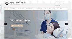 Desktop Screenshot of legacydentalcare.net